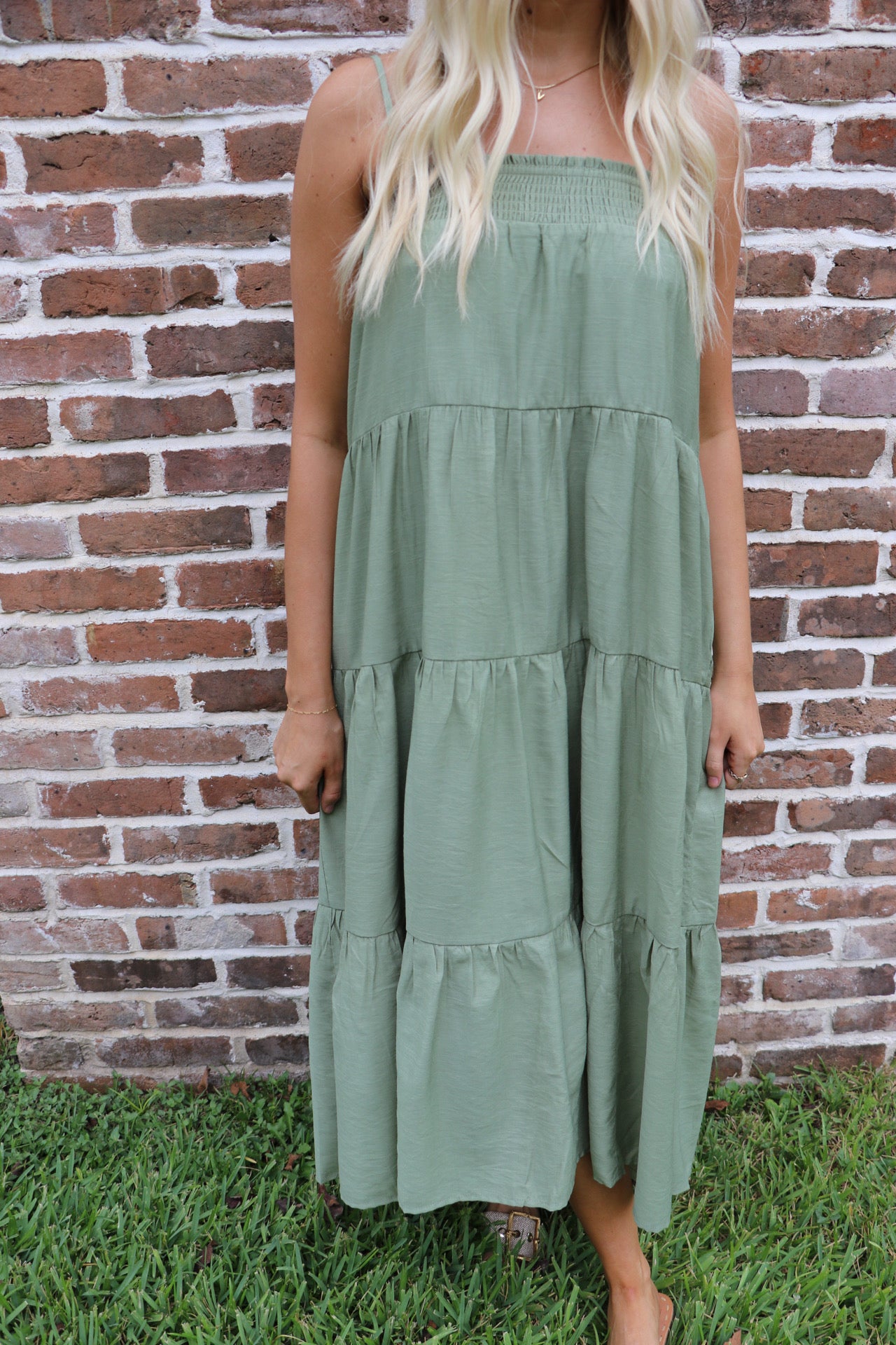 Olive maxi dress